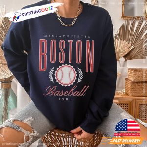Boston Baseball 1901 Red Sox retro T shirt 1 Printing Ooze