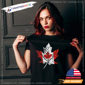 Canada Flag Maple Leaf Shirt, Happy canada day 2023 Merch 2 Printing Ooze