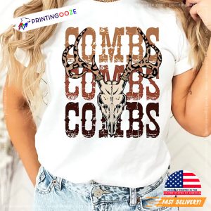 Cowboy Luke Combs Bullhead 2 Side Shirt, the country fest 2 Printing Ooze