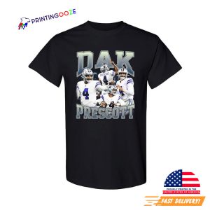 Dak Prescott Dallas Cowboys Navy Blue Hayden Short Sleeve Player T Shirt