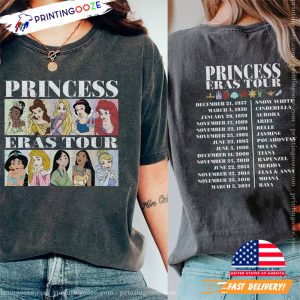 Disney Princess era tour dates Vintage Shirt 2
