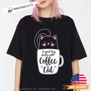 For cat lover Coffee Mug cats and coffee T Shirt 1 Printing Ooze