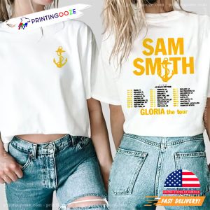 Gloria The World Tour 2 Side Shirt, Sam Smith Tour 2023 Merch 