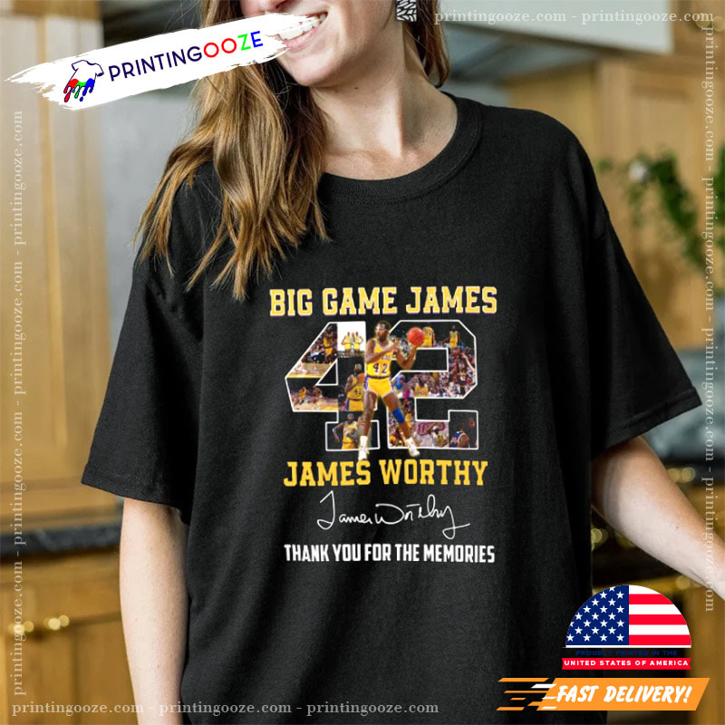 Number 42 James Worthy Lakers Basketball shirt, hoodie, longsleeve