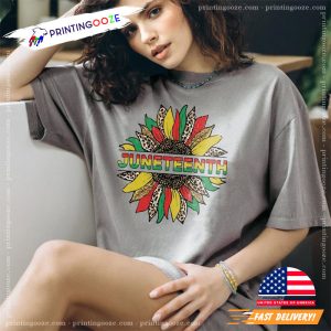 Juneteenth Flower Freedom Shirt, juneteenth national holiday 5 Printing Ooze