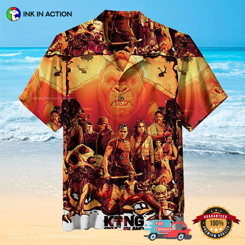 Kong Skull Island Hawaiian Shirt - Printing Ooze