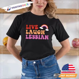 LGBT Rainbow T shirt gift for lesbian