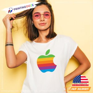 LGBT Support Apple Logo Shirt