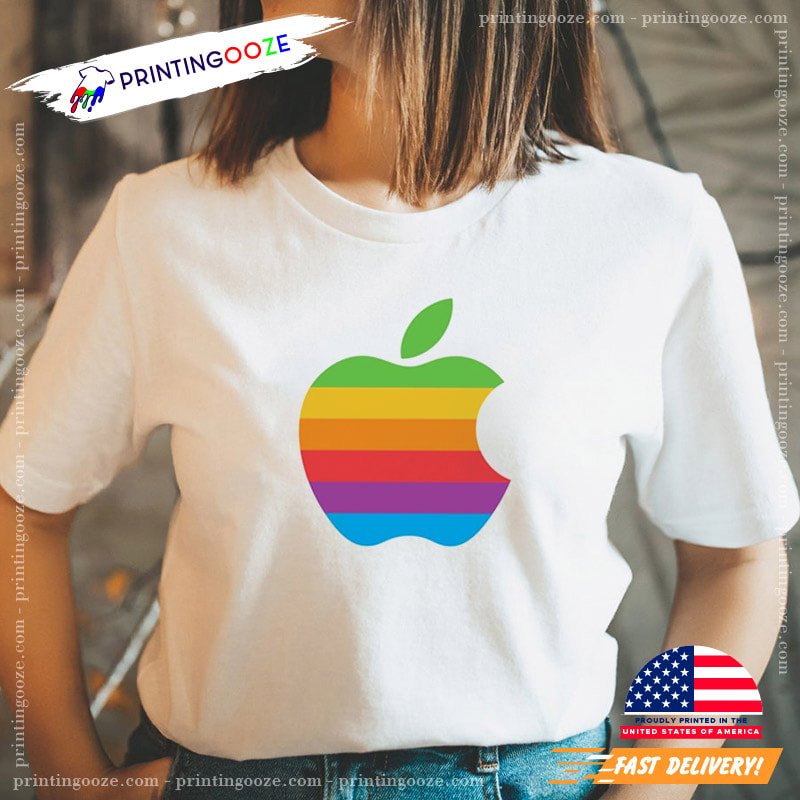 LGBT Support Apple Logo Shirt - Printing Ooze