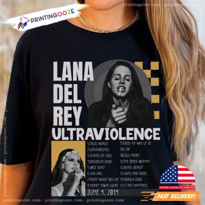 Lana Del Rey UltraViolence Shirt, lana merch 3 Printing Ooze