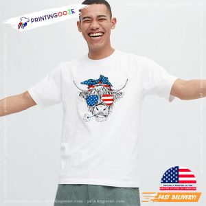 Oh My Stars Cow Shirt, happy fourth of july Tee 2 Printing Ooze