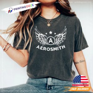 Retro aerosmith band Logo Shirt