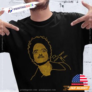 Rhinestone Bruno Mars Shirt, bruno mars merch 2 Printing Ooze