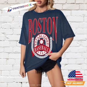 MLB Boston Red Sox Women's Short Sleeve V-Neck Fashion T-Shirt - S