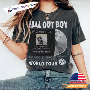 Vintage FOB So Much For tour 2023 Album Graphic Shirt 3 Printing Ooze