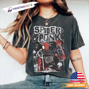 Vintage Retro Spider Punk Comics Shirt, Marvel Fan Gift 4 Printing Ooze