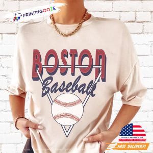 Vintage Style Boston Baseball MLB Shirt