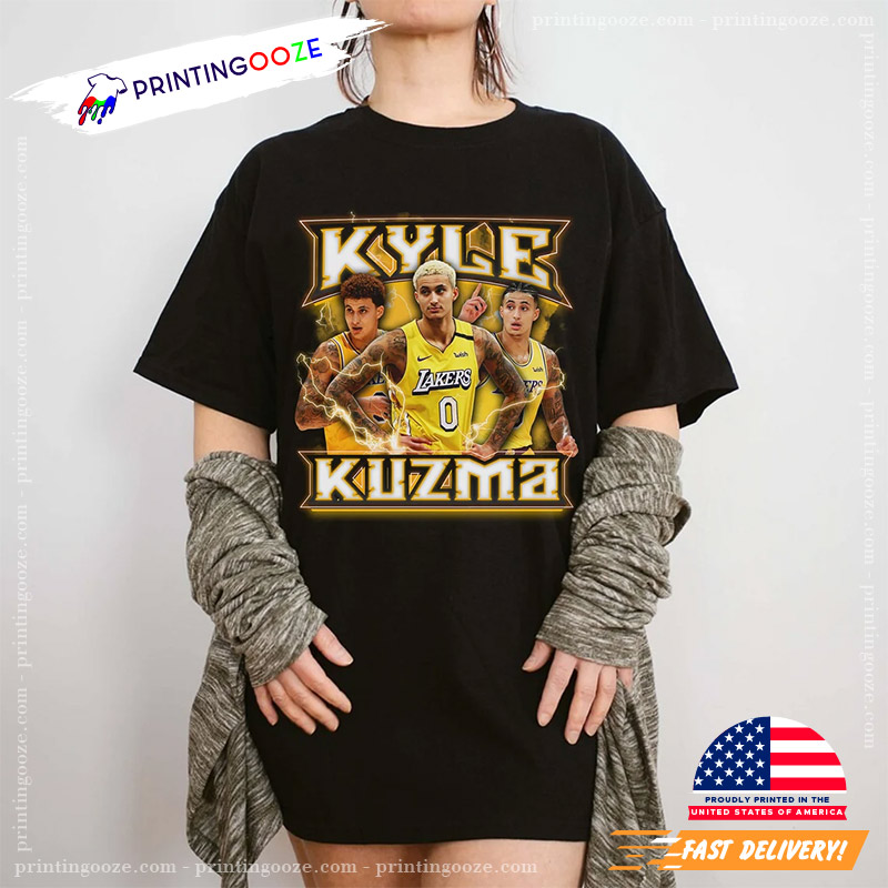 Vintage Kyle Kuzma Lakers T-Shirt - Printing Ooze