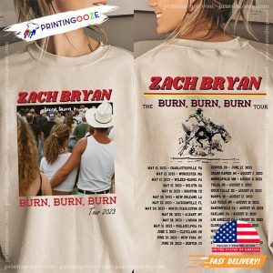 Zach Bryan World tour 2023 Graphic Shirt Printing Ooze