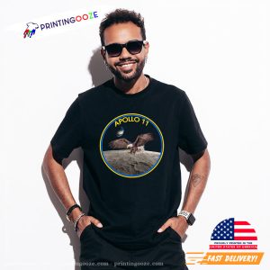 apollo 11 moon landing Bald Eagle T Shirt 2 Printing Ooze