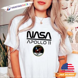 astronaut moon landing, apollo 11 movies T shirt 2 Printing Ooze