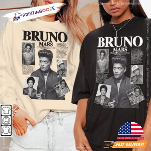 bruno mars music Pop Concert 2023 Retro Unisex Shirt 3 Printing Ooze