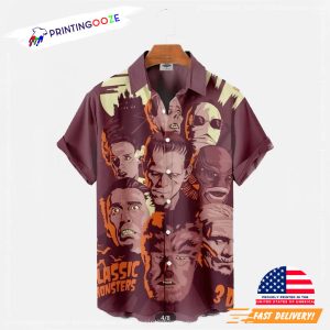 classic monster Movie Character Horror best hawaiian shirts Printing Ooze