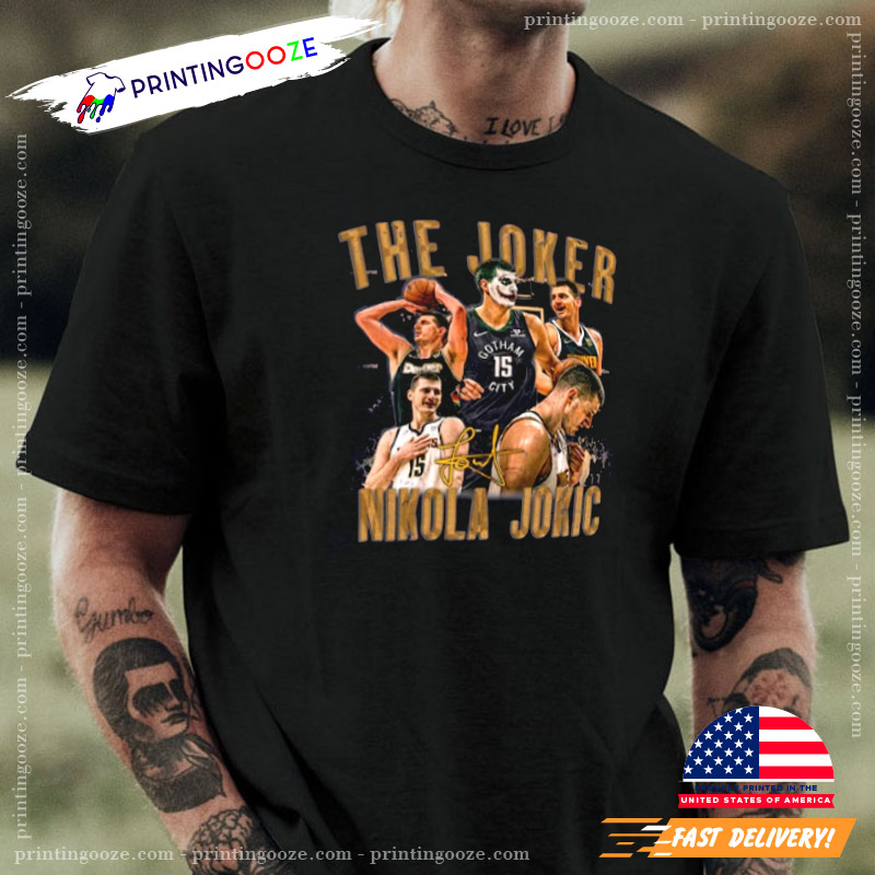 Denver Nuggets Jokic The Joker Shirt, Nuggets Basketball T-Shirt - Printing  Ooze
