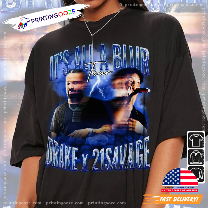 Drake And 21 Savage It's All A Blur Tour Personalized Baseball Jersey -  Growkoc