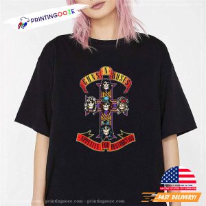 guns and roses appetite for destruction T Shirt 2 Printing Ooze