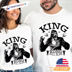 king kong skull island Vintage T shirt 2