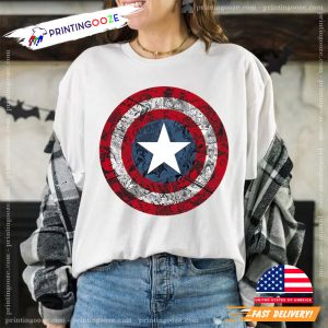 marvel's captain america Avengers Shield Shirt 2 Printing Ooze