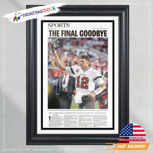 tom brady 2023 Final Retirement Poster