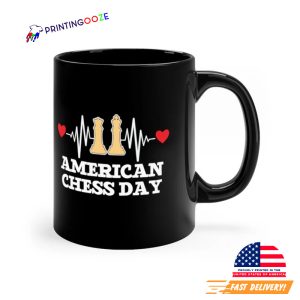 American Chess Day Mug, Heartbeat chess master Player Club Mug