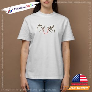 An invisible string Tied Me To You T Shirt 2 Printing Ooze