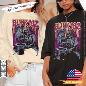 Blink 182 Skeleton Magician Rabbit Trick Vintage Shirt 3