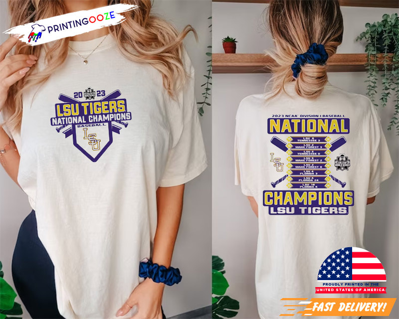 LSU Baseball Shirt - White exclusive at Tiger Nation