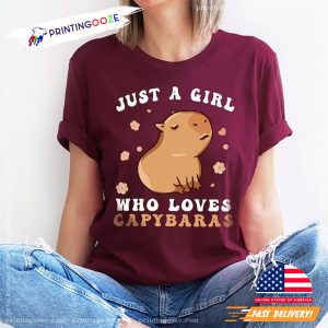 Capybara Shirt For Girl Who Loves Capybaras 1