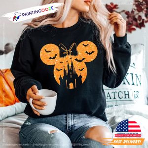 Disney Halloween magic kingdom castle Family Matching Shirt 4 Printing Ooze