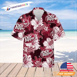 Dr Pepper Flower Pattern Summer aloha shirt Printing Ooze