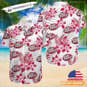 Dr pepper flower Hawaiian Shirt