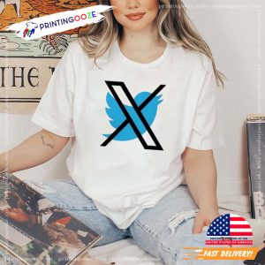 Elon Musk twitter x logo T shirts