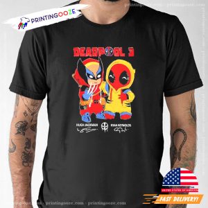 Friends Marvel Deadpool 3 Signatures T Shirt 2 Printing Ooze