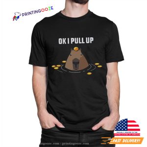 Funny Capybara Ok I Pull Up Underwater Shirt 2