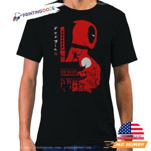 Funny Comic Book, Japanese Style deadpool t shirt 2 Printing Ooze