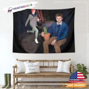 Funny Meme Michael and Cactus Tapestry for Dorm And Living Room 1