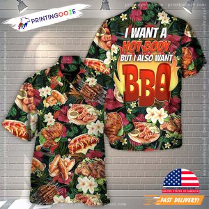 I Want A Hot Body But I Also Want BBQ orioles hawaiian shirt