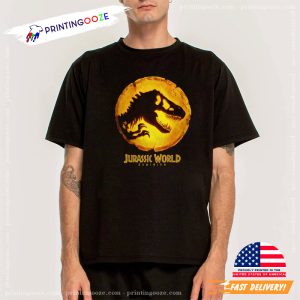 jurassic park world dominion Glowing T Rex Dinosaur Logo T-Shirt