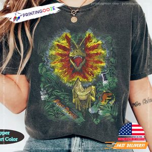 Jurassic Park Starry Dilophosaurus Stare Comfort Colors Shirt