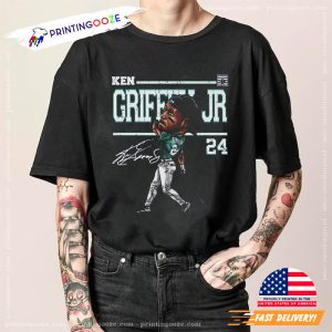 Ken Griffey Jr. Seattle Derby Cartoon T shirt 1